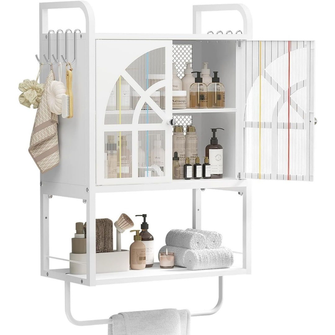Gris clair meuble suspendu de rangement en bois