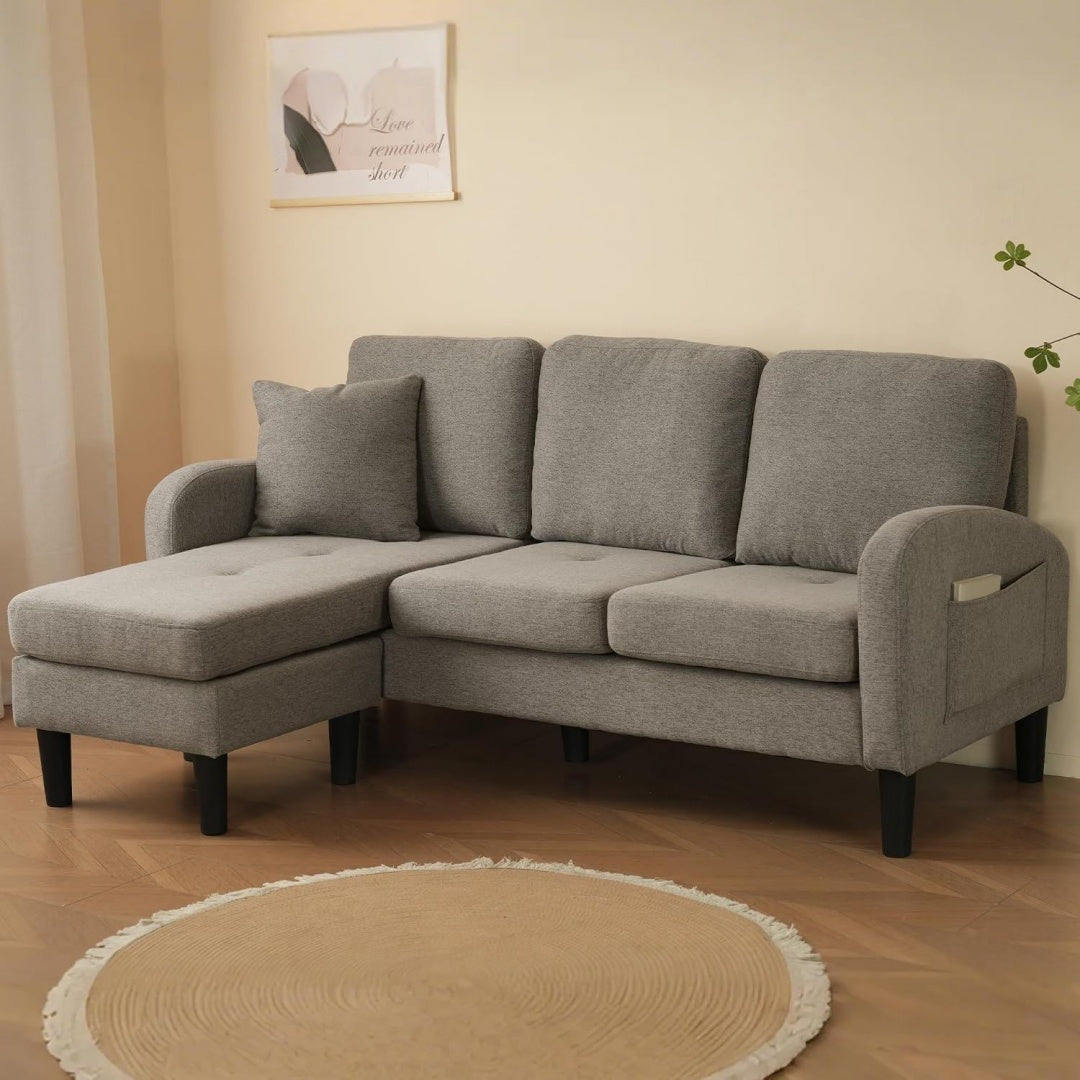 Banquette marron, solution de rangement cachet vintage