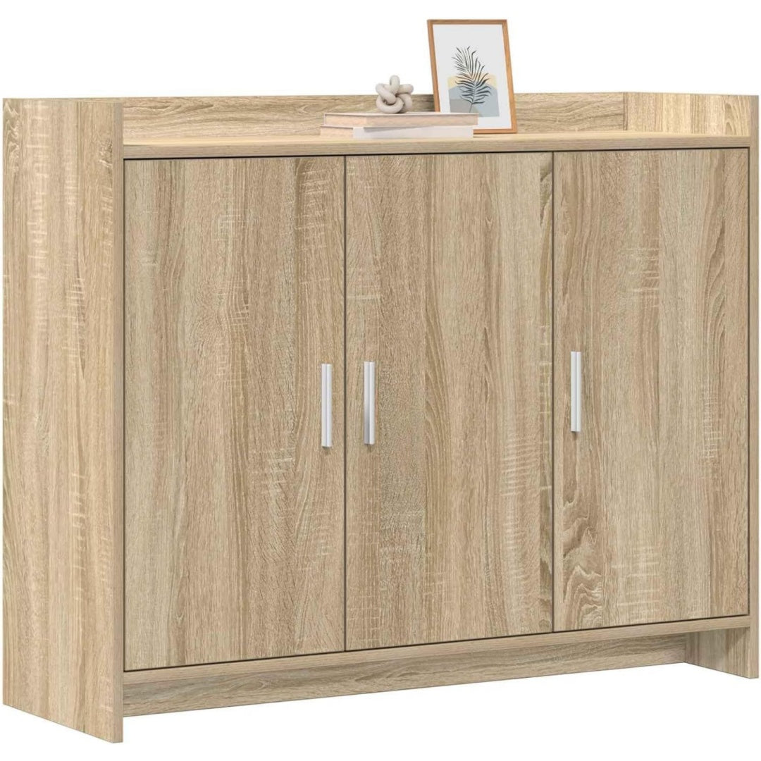 Sideboard marron, esprit rustique 98, 5 x 33 x 80 cm