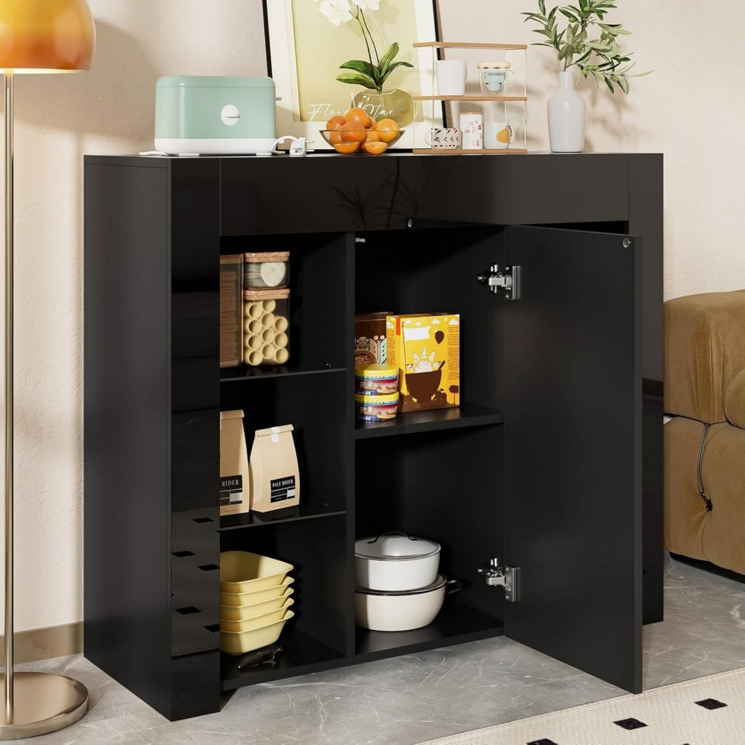 Buffet 95 x 35 x 83 cm en verre