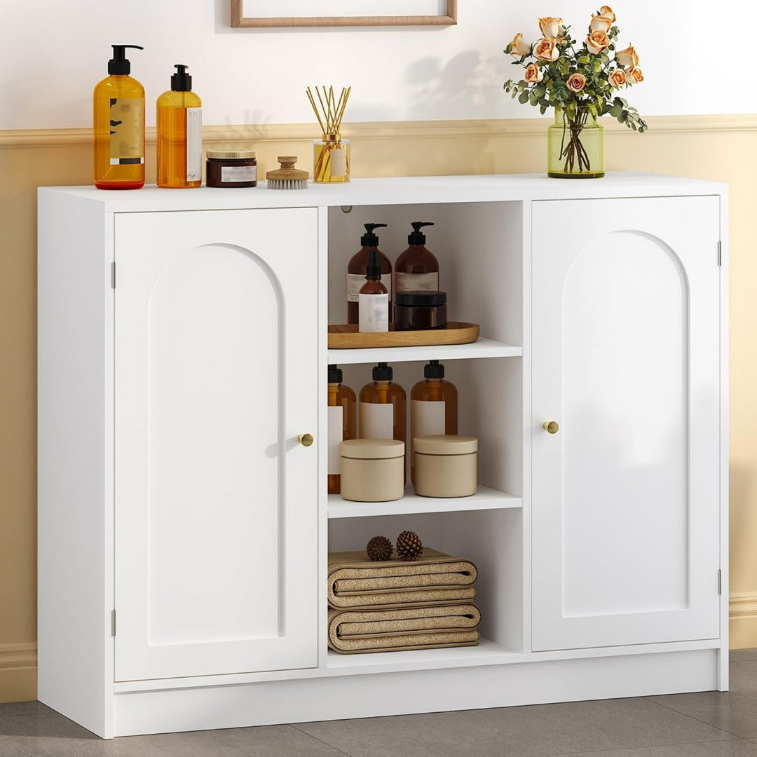 Design meuble de rangement gris clair 30 x 100 x 81.5 cm