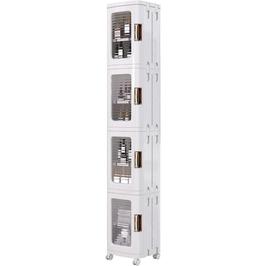 Pour chambre d'enfant colonne de rangement gris clair