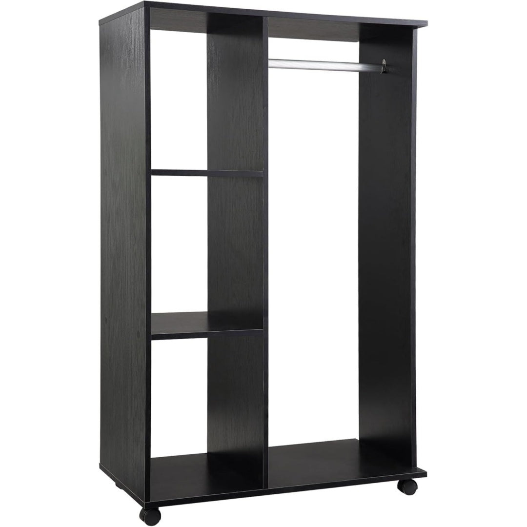 Jolie armoire avec 3 etageres et des roulettes design