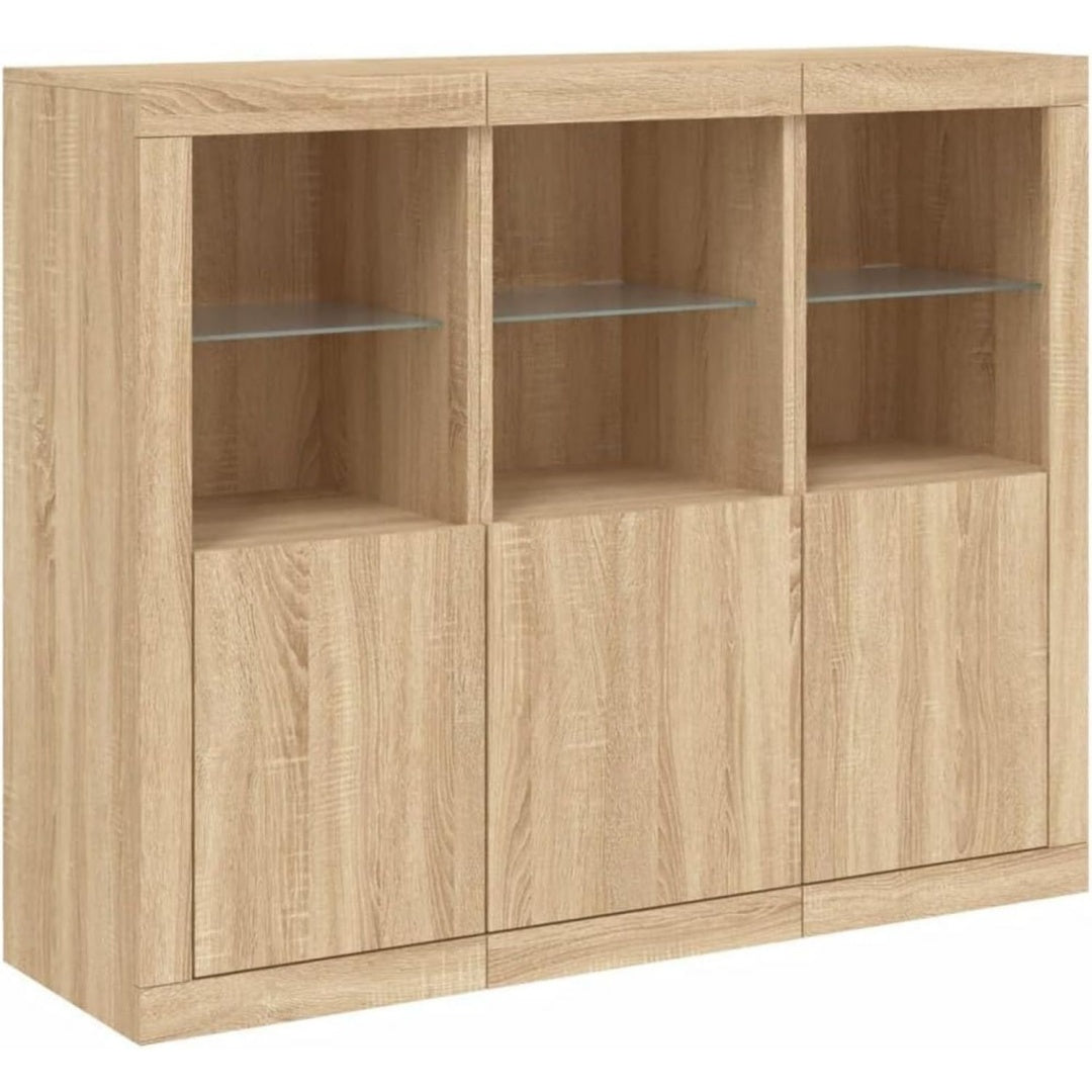 Buffet marron, avec prises USB ideal pour salon