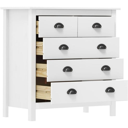 Buffet 79 x 40 x 80 cm en bois de pin et pin