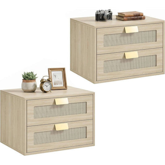 Table de nuit moderne beige 30 x 40 x 27.6 cm