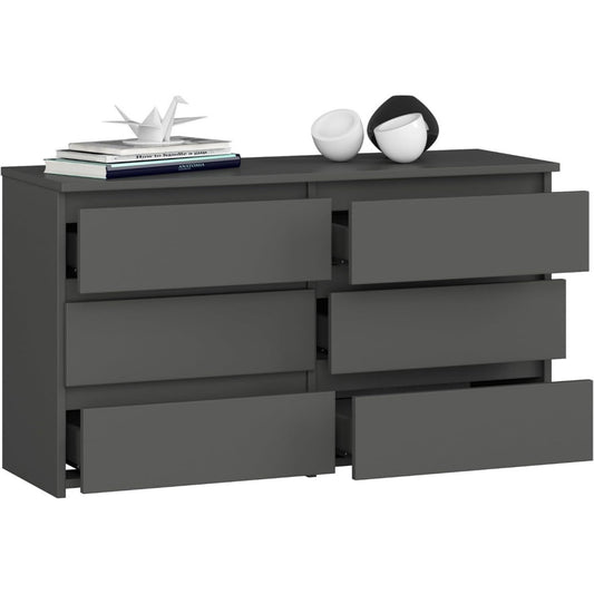 Minimaliste commode gris fonce robuste et stable