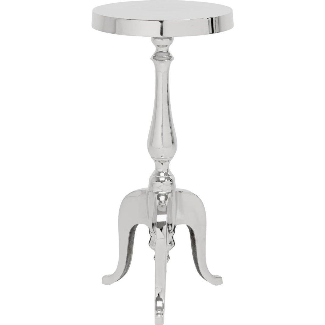 Gueridon design moderne gris clair 62 x 27 x 27 cm