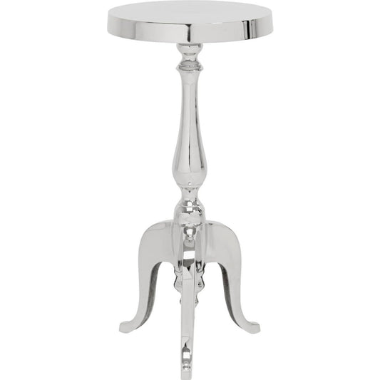 Gueridon design moderne gris clair 62 x 27 x 27 cm