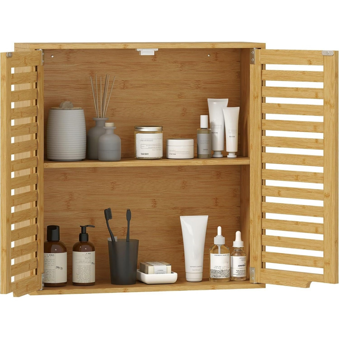 Armoire lumineuse marron a plateau relevable