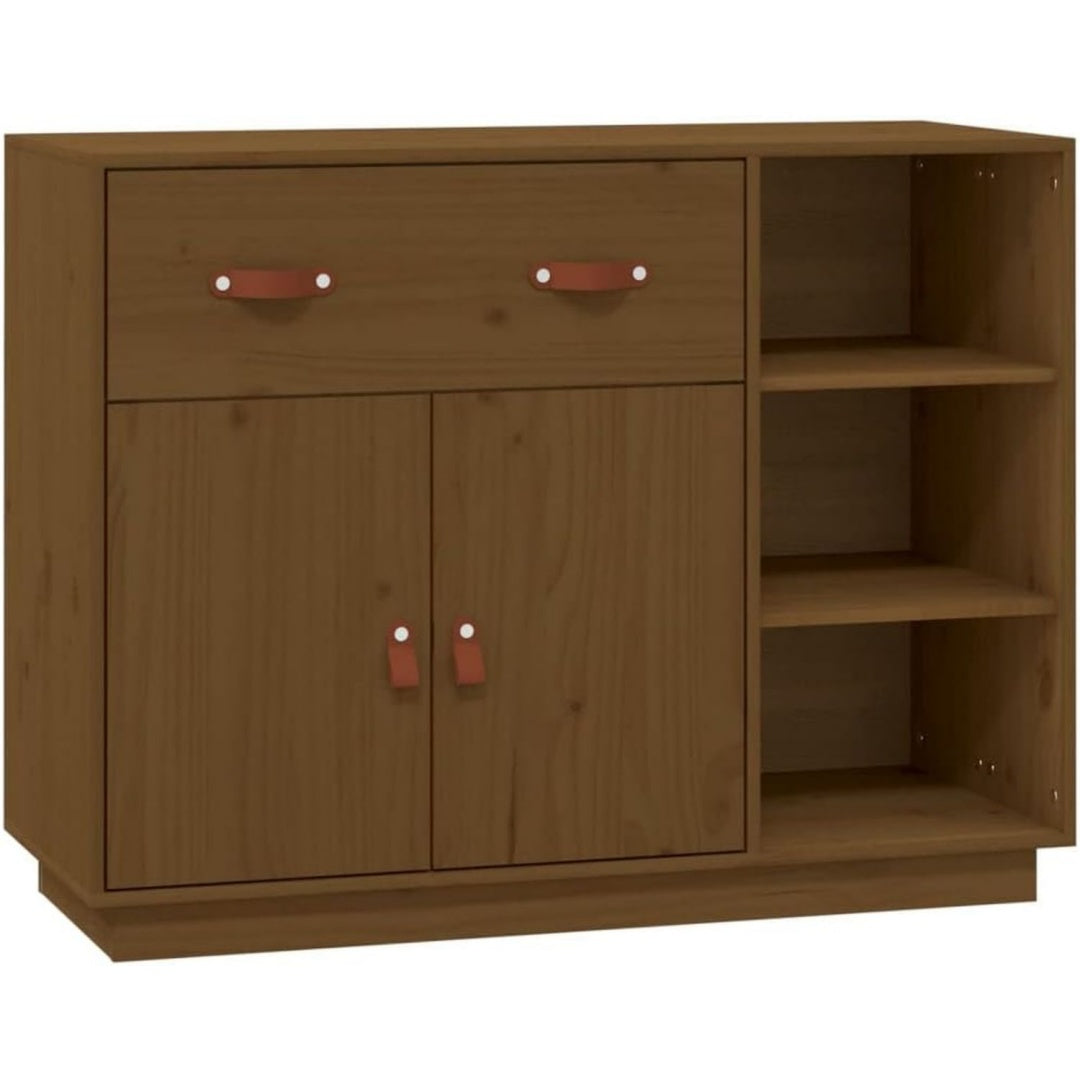 Buffet marron style rustique, rangement