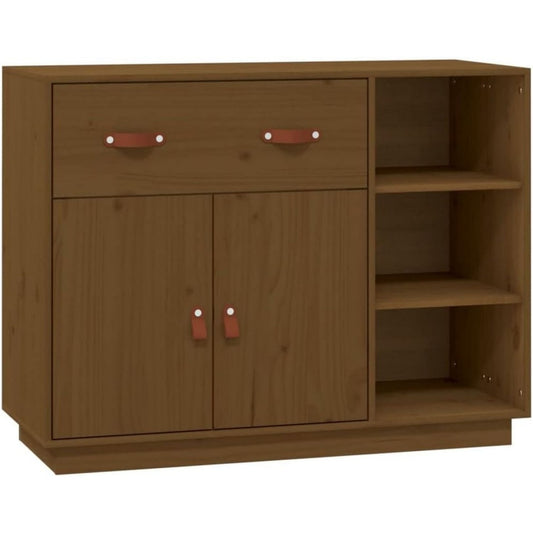Buffet marron style rustique, rangement