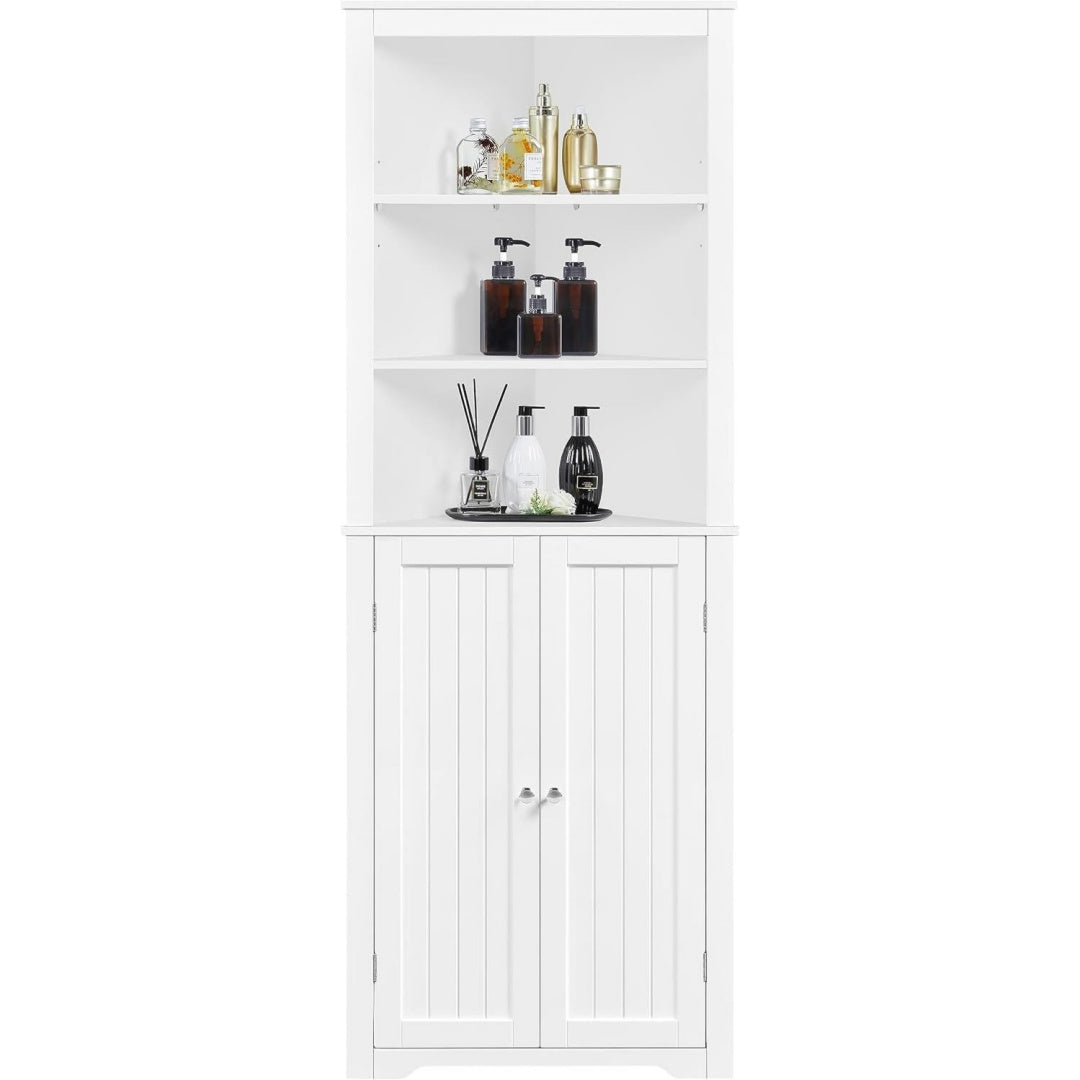 Colonne haute gris clair metal 163 cm, rangement design moderne