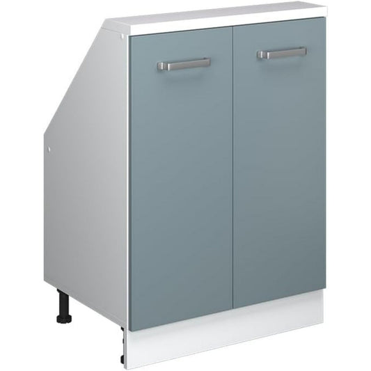 Armoire gris, mural, rangement multifonction