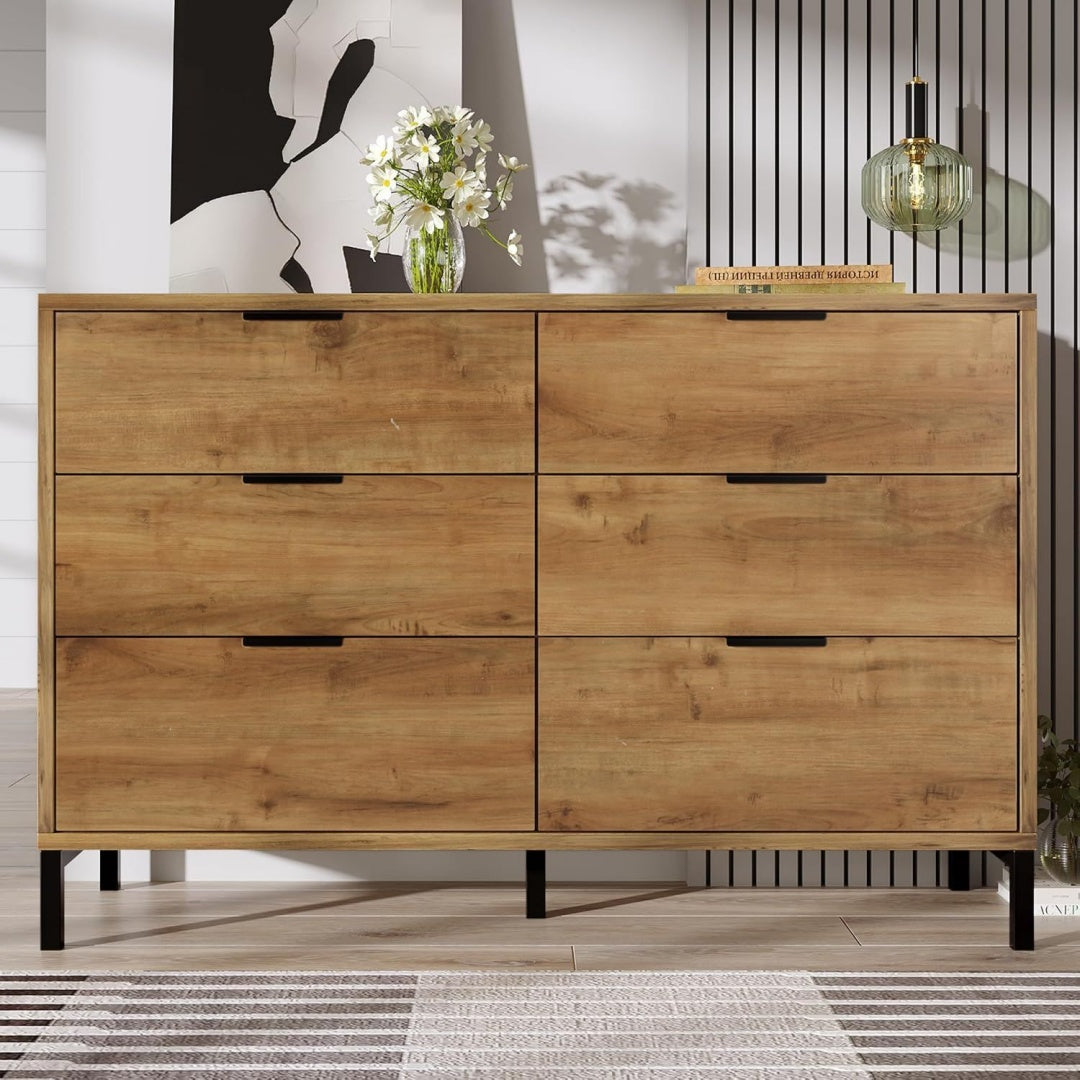 Coffre a tiroirs marron pour chambre